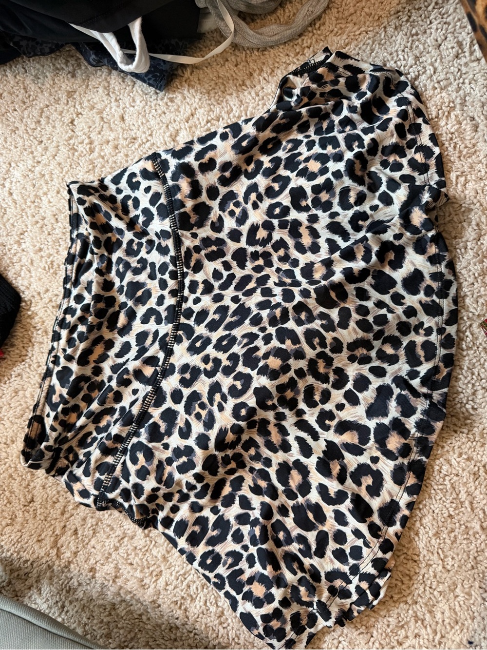 Leopard athletic skirt